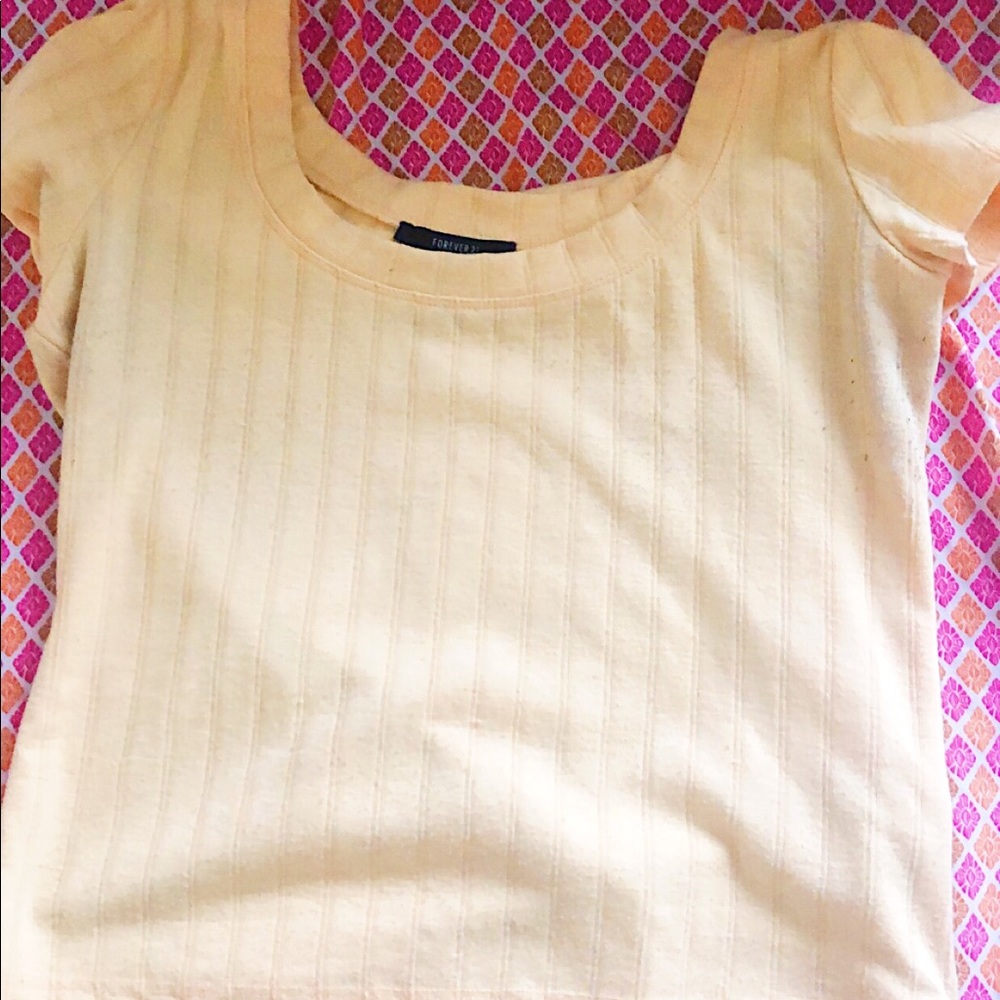 yellow shirt, super cute, not worn